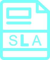 SLA Creative Icon Design vector