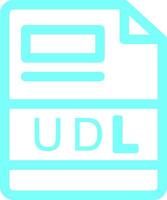 UDL Creative Icon Design vector