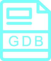 gdb creativo icono diseño vector