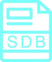 sdb creativo icono diseño vector