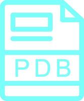 PDB Creative Icon Design vector