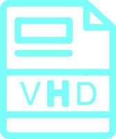 VHD Creative Icon Design vector