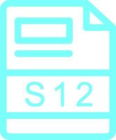 s12 creativo icono diseño vector