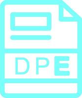 DPE Creative Icon Design vector