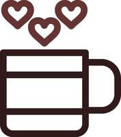 Love Tea Creative Icon Design vector