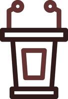 Lectern Creative Icon Design vector