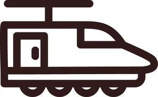 Electric Train Creative Icon Design vector