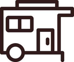 Caravan Creative Icon Design vector