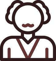 Old Man Creative Icon Design vector