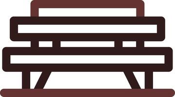 Bench Creative Icon Design vector