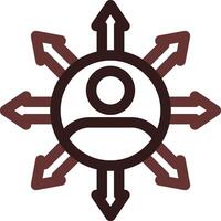 Influence Creative Icon Design vector