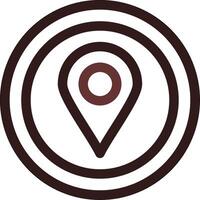 Location Pin Creative Icon Design vector