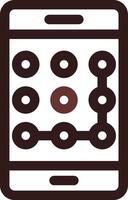 Pattern Lock Creative Icon Design vector