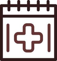 Medical Appointment Creative Icon Design vector