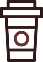 Paper Cup Creative Icon Design vector