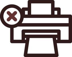 Printer Error Creative Icon Design vector