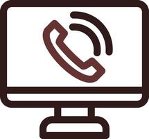 Phone Call Creative Icon Design vector