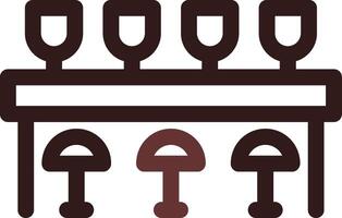 Bar Counter Creative Icon Design vector