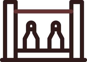 Bottle Rack Creative Icon Design vector