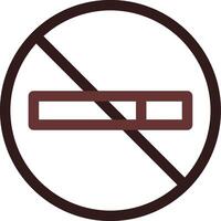 No Smoke Creative Icon Design vector