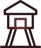 Watchtower Creative Icon Design vector