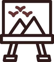 Canvas Creative Icon Design vector