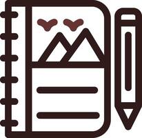 Sketchbook Creative Icon Design vector