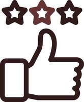 Thumbs Up Creative Icon Design vector