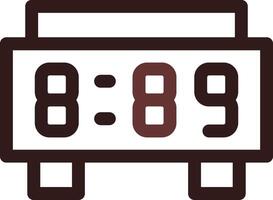 Digital Clock Creative Icon Design vector