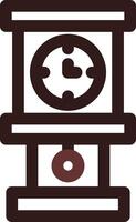 Grandfather Clock Creative Icon Design vector