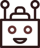Chatbot Creative Icon Design vector
