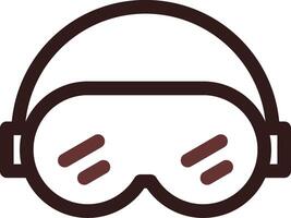 Ski Goggles Creative Icon Design vector