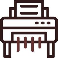 Paper Shredder Creative Icon Design vector