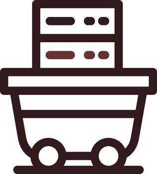 Data Mining Creative Icon Design vector