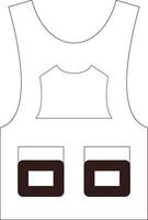 Bulletproof Vest Creative Icon Design vector