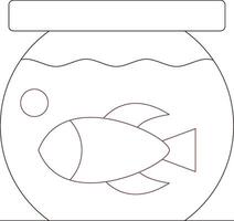 Fish Bowl Creative Icon Design vector