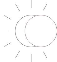 Eclipse Creative Icon Design vector