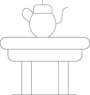 Coffee Table Creative Icon Design