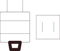 Line Two Color Design vector