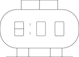 Line Two Color Design vector