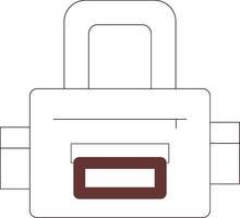 Line Two Color Design vector