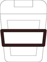 Line Two Color Design vector
