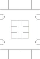 Line Two Color Design vector