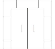 Line Two Color Design vector