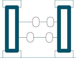 Line Two Color Design vector