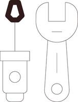 Line Two Color Design vector
