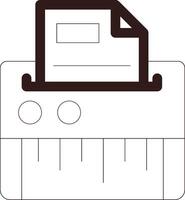 Line Two Color Design vector