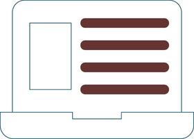 Line Two Color Design vector