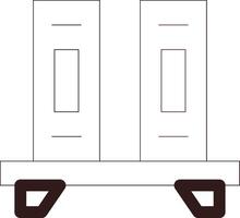 Line Two Color Design vector