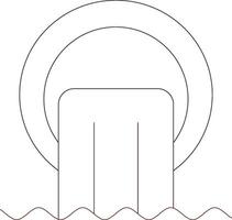Line Two Color Design vector